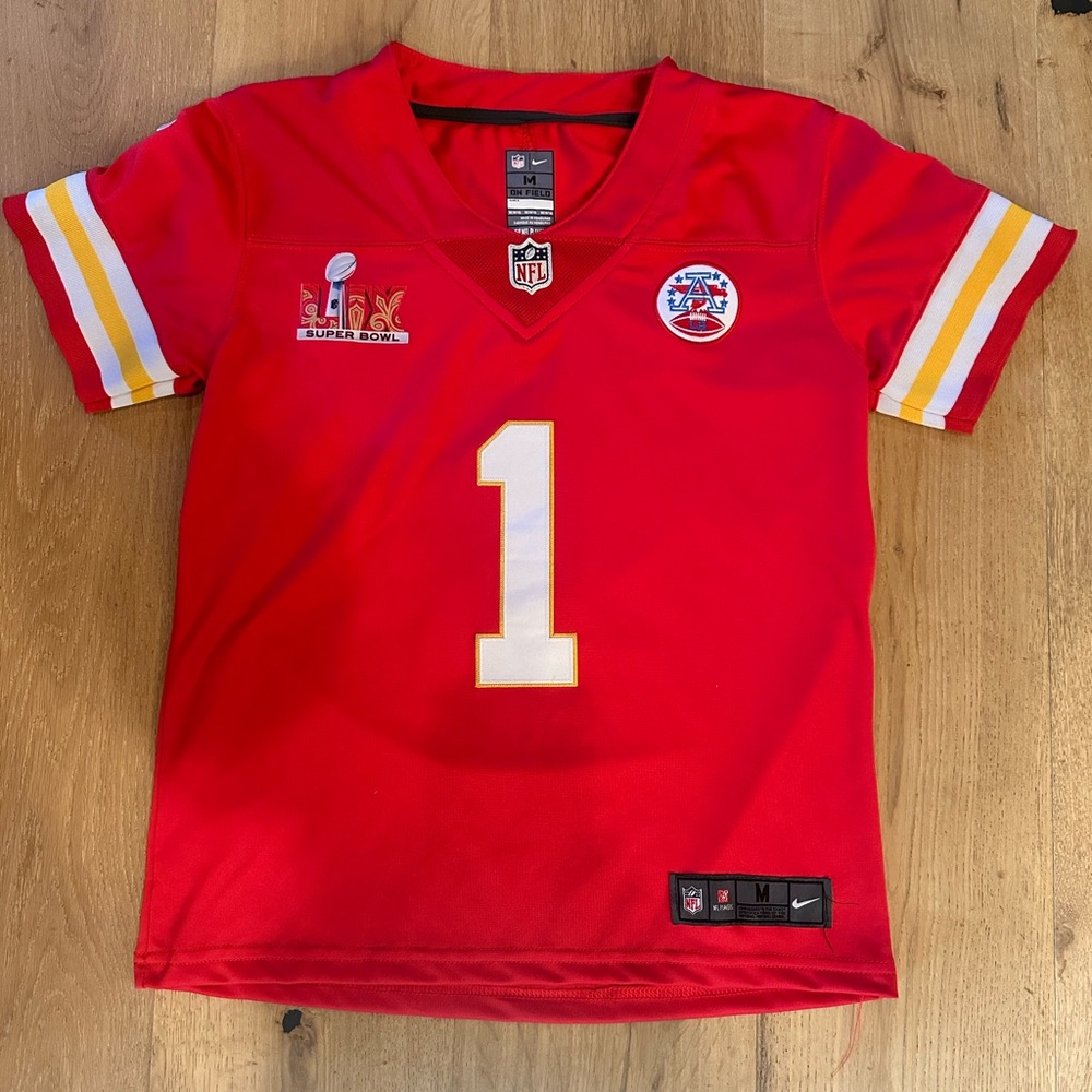 NFL Xavier Worthy Super Bowl LIX jersey size Youth Medium